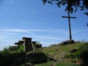 Gipfelkreuz und Startrampe der Drachenflieger