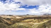 Aussicht von der Fuente de Tababaire zur Westküste von Fuerteventura.