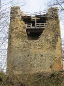 Bergfried der Burgruine Schartenberg